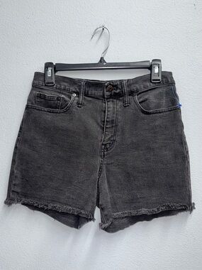 Madewell  Washed Black Denim Shorts
